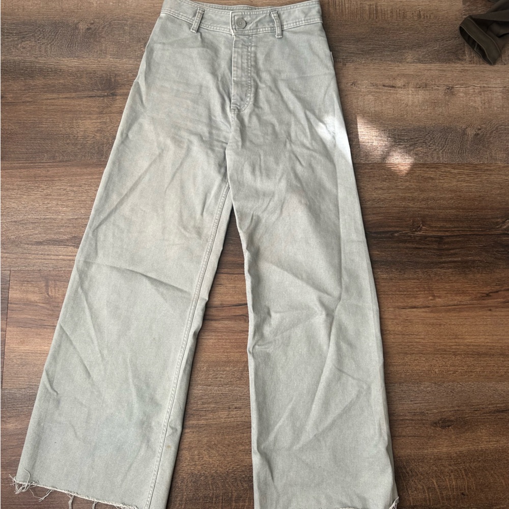 Zara Women’s Light Green Wide Legs